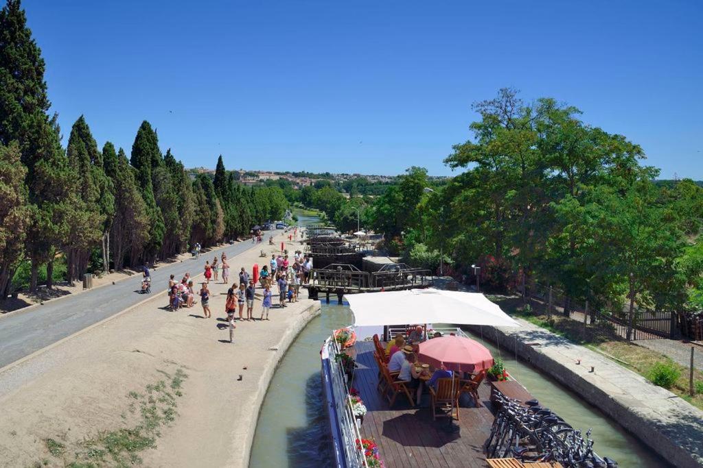 Saëns 7-T2 avec garage privé optionnel-Centre historique et plages à 16km ! Béziers Esterno foto